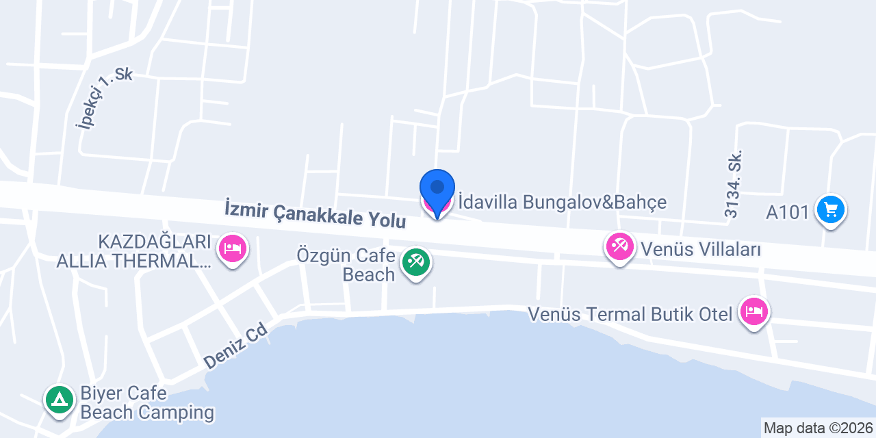 İdavilla Bungalov&Bahçe konumu