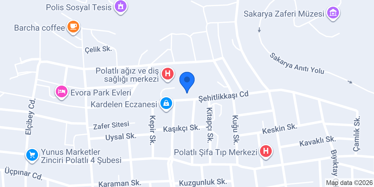 Polatlı Taksi Şehitlik Ve Yeni Hastane Taksi konumu