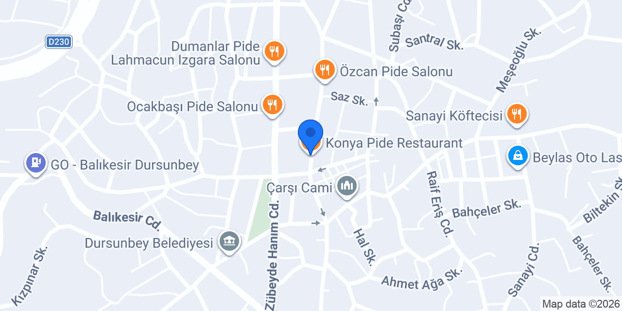 Konya Pide Restaurant konumu