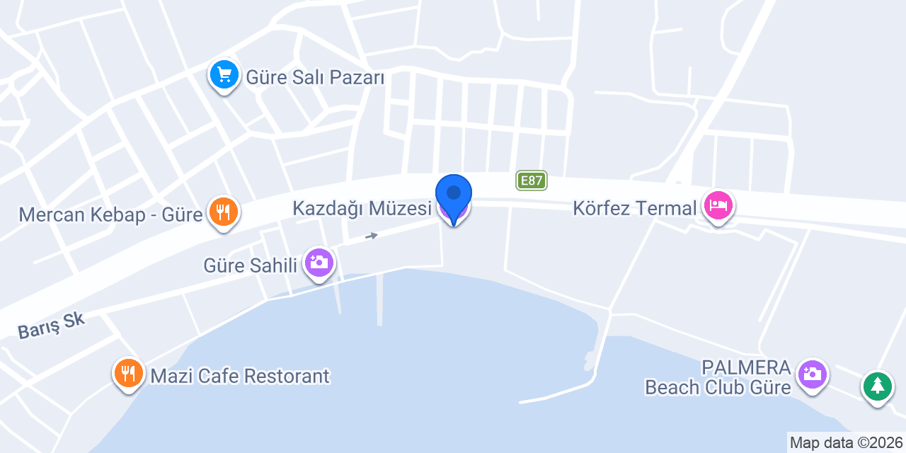 Kazdağı Müzesi konumu