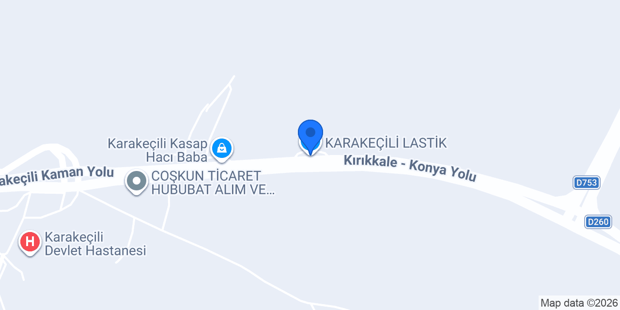 KARAKEÇİLİ LASTİK konumu