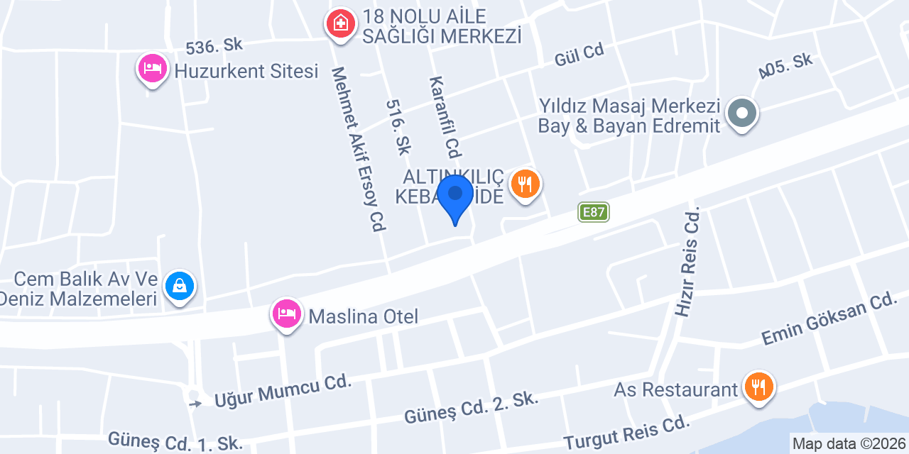 Aktiv Elektrik Edremit konumu