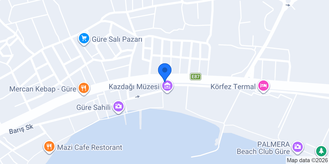 Ilıca Taksi güre konumu