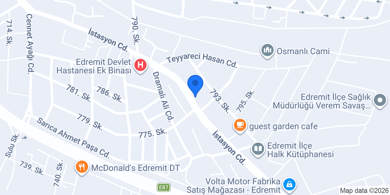 Edremit Araç Kiralama konumu