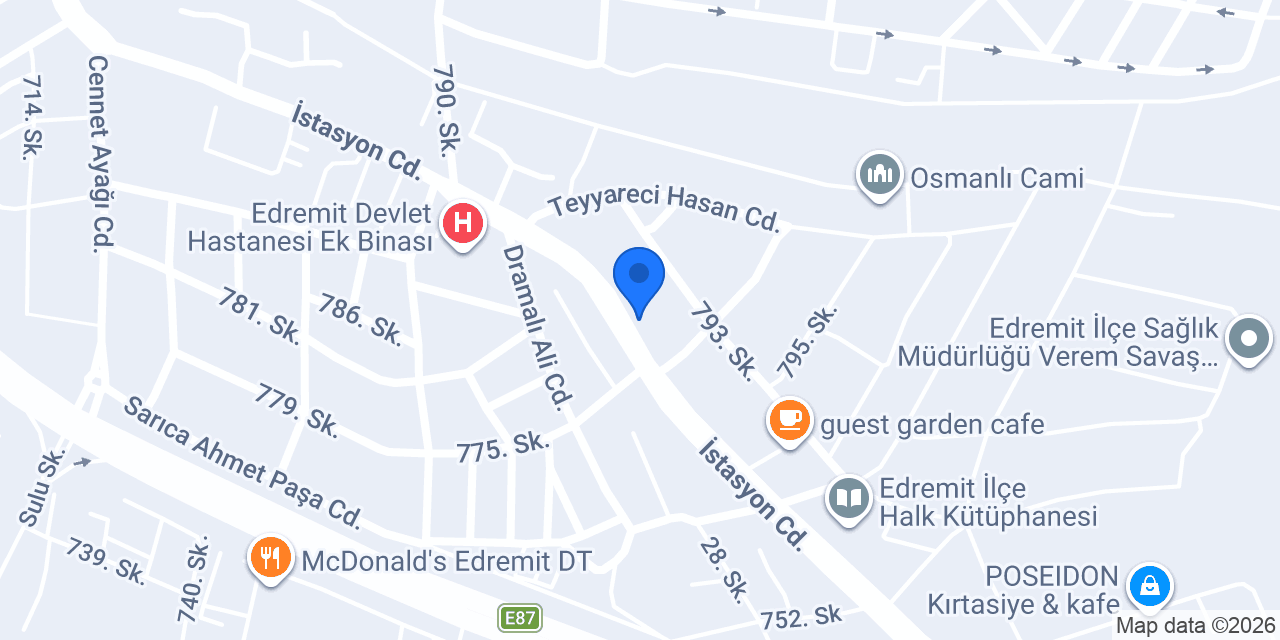 Tatzengin Unlu Mamülleri Merkez konumu