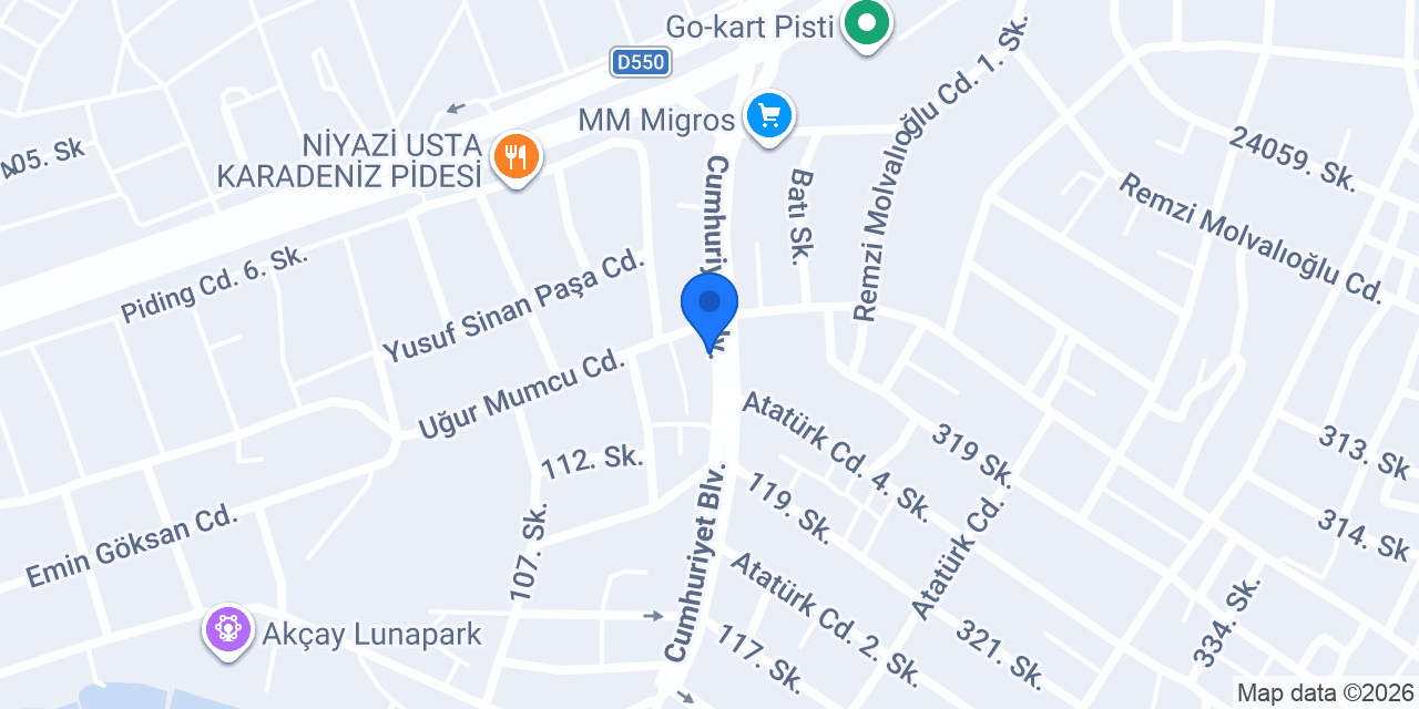 Aras Kargo Akçay Şubesi konumu
