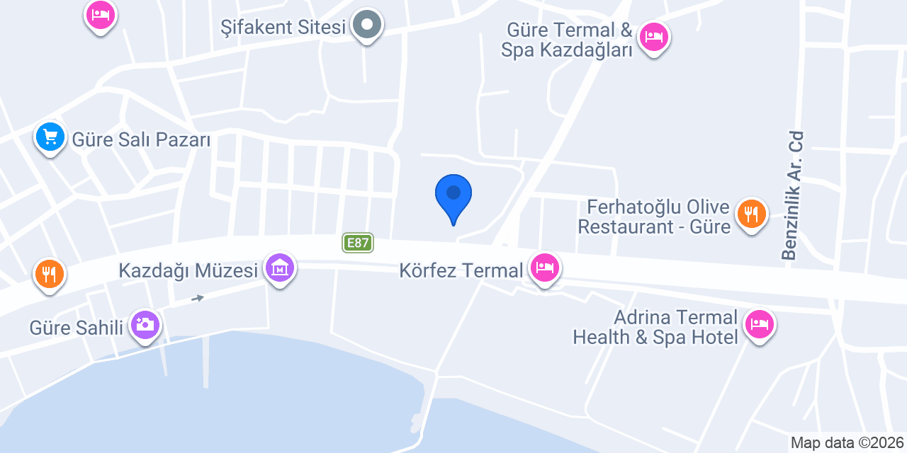 Güre Saruhan Termal Hotel konumu