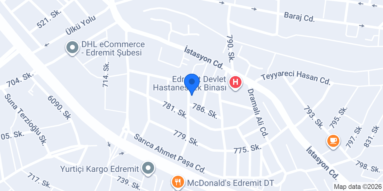 Edremit Özel Umut Diyaliz Merkezi konumu