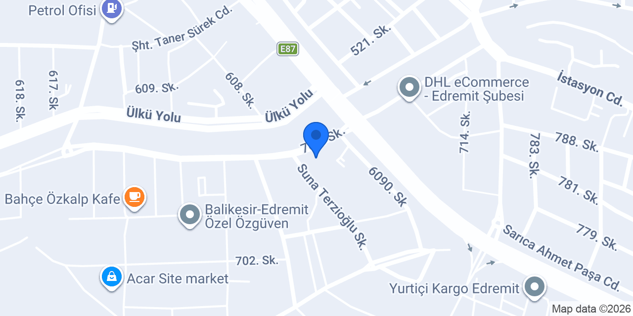 BAHÇE CAFE konumu