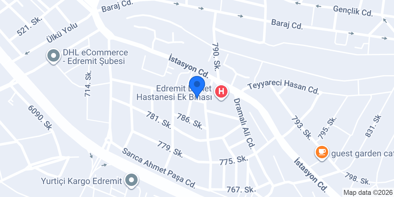 Edremit Diyetisyen Ali Yılmaztekin konumu