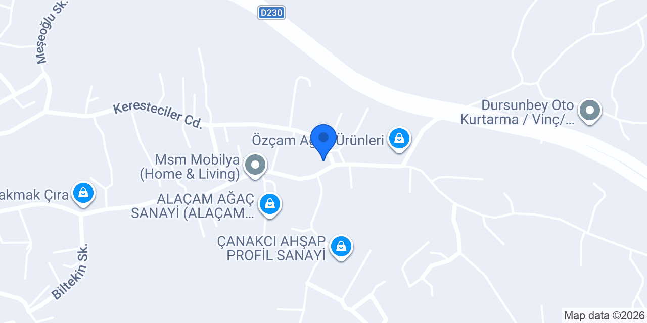 BAYRAMOĞLU KERESTE konumu