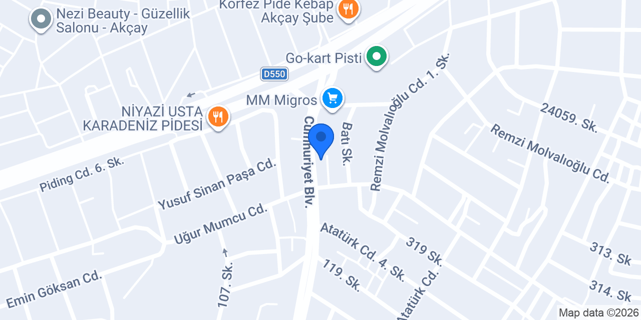 Garanti BBVA Akçay Şubesi konumu