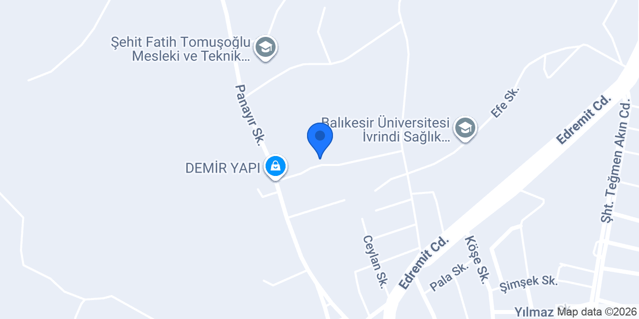 Şehit Turan Kurt Ortaokulu konumu