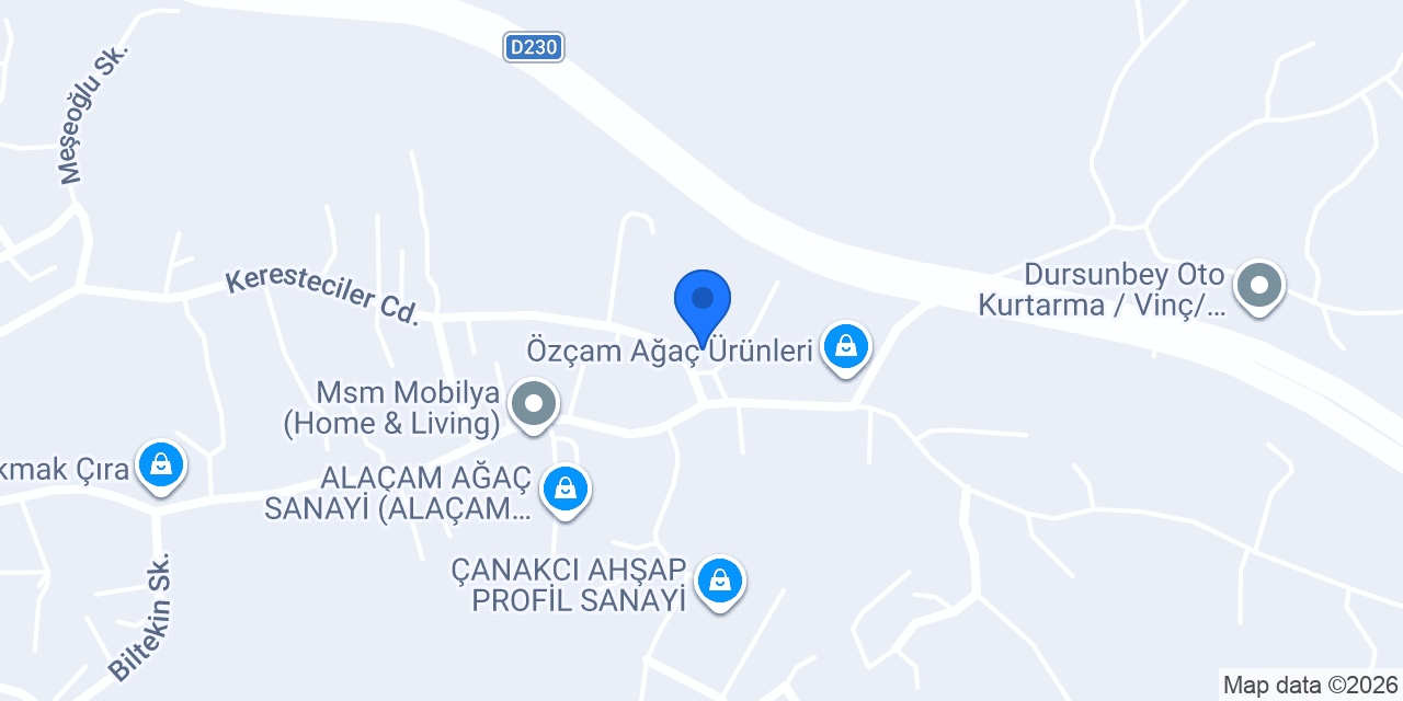 TEKKE KERESTE İMALAT VE TİCARETİ konumu