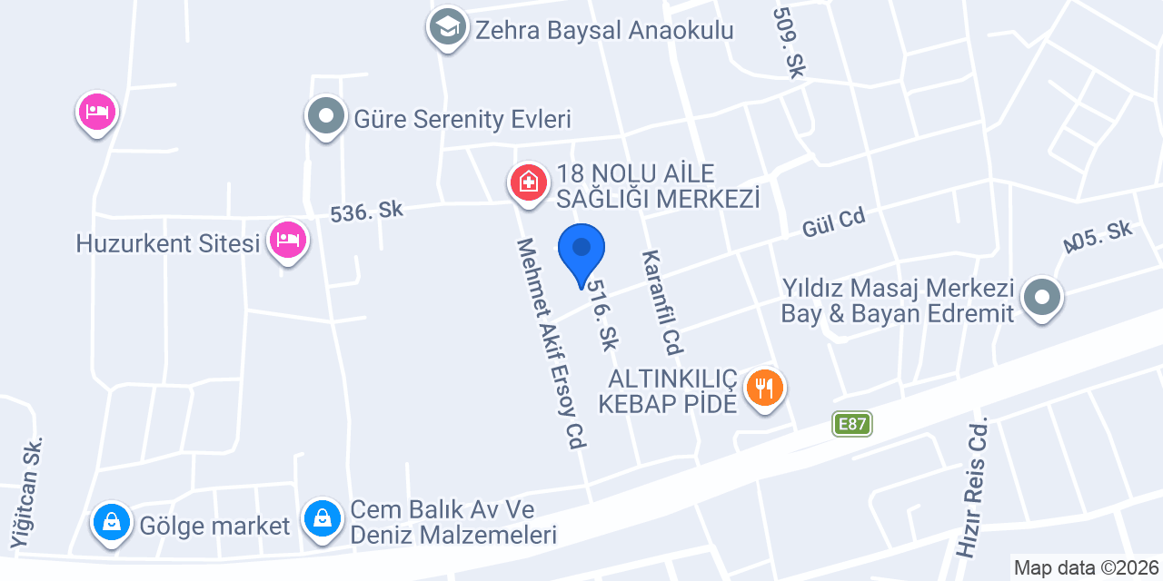 Özmen İnşaat Taah.Ltd.Şti. konumu