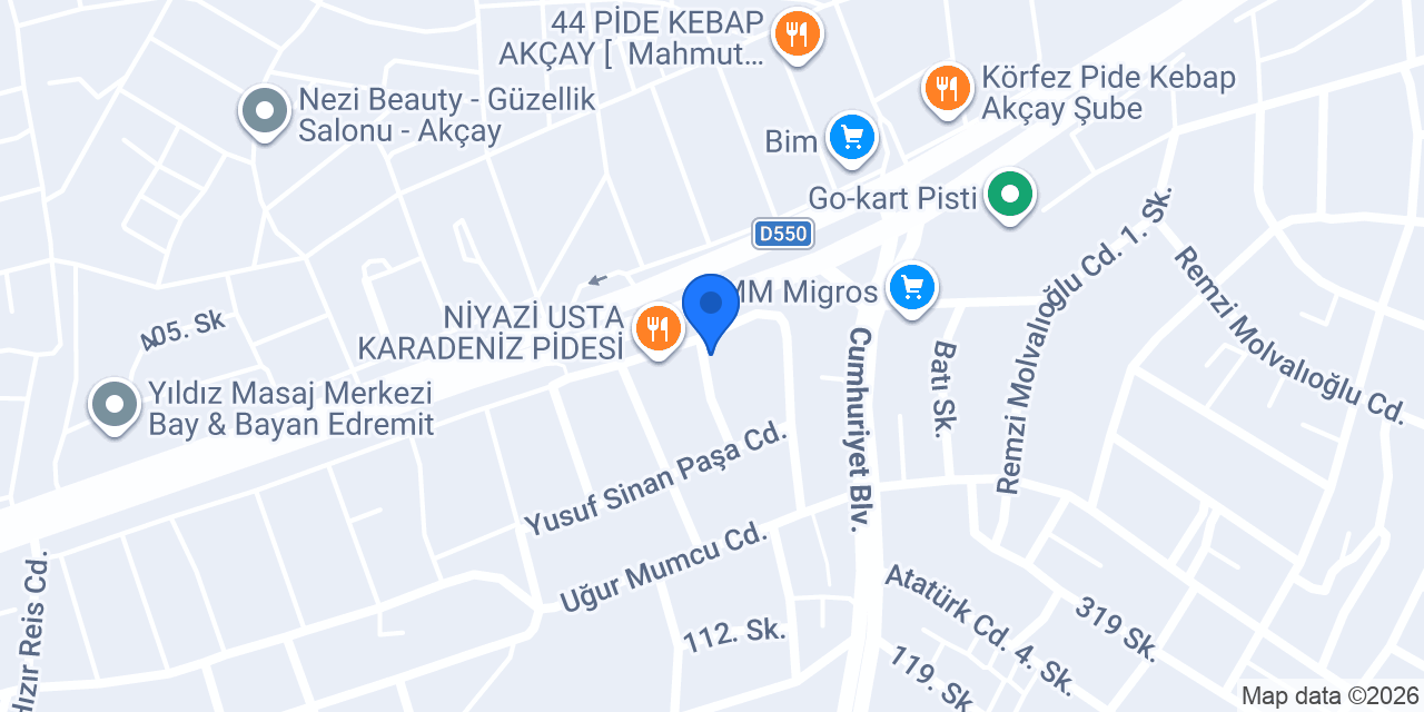 Aslan dekorasyon - Edremit Akçay konumu