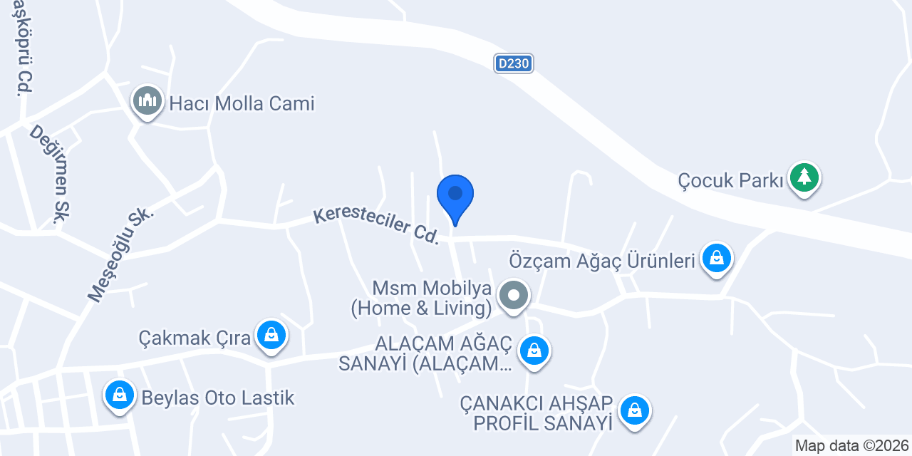 Korkmazoğlu Orman Ürünleri konumu
