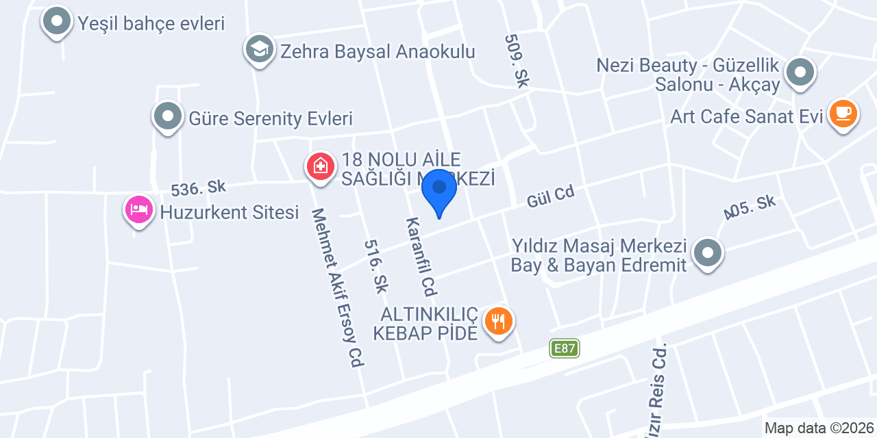 Çilekli Yumak Atölye konumu