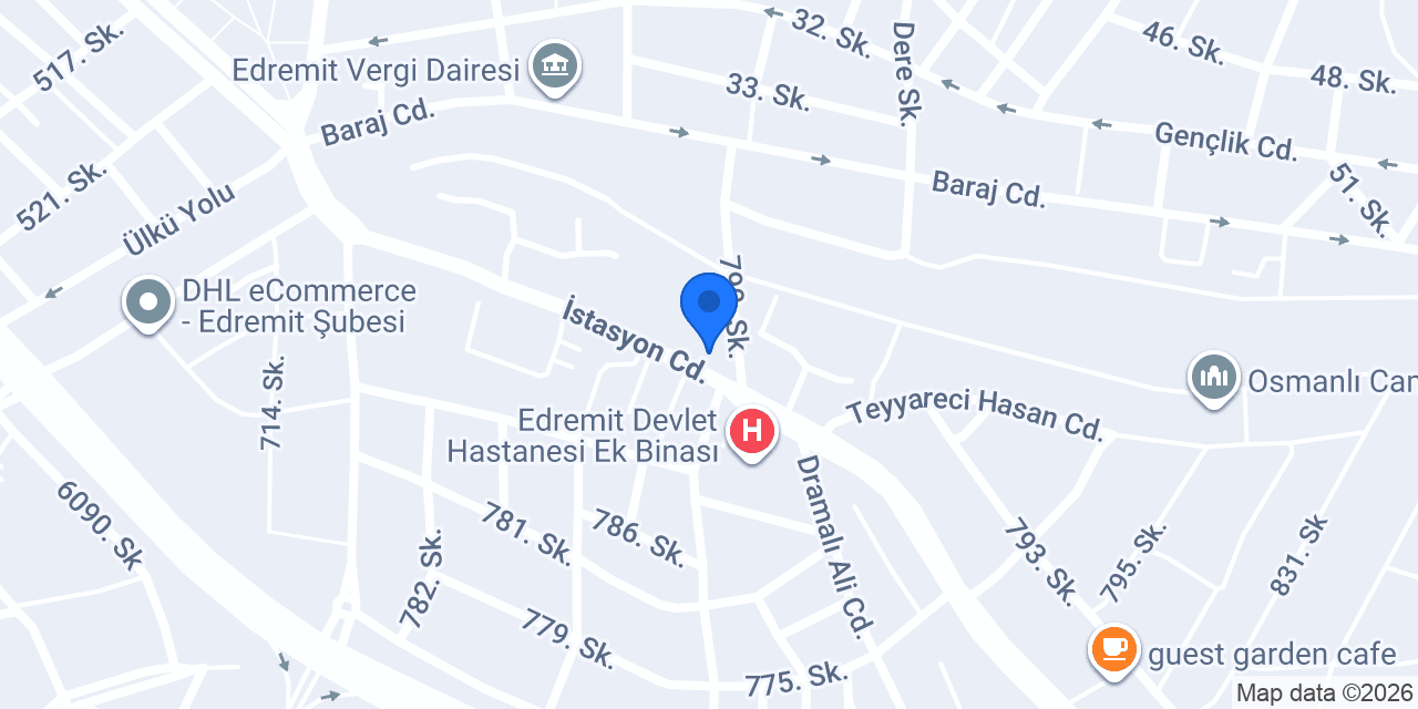 Edremit İlçe Tarım ve Orman Müdürlüğü konumu