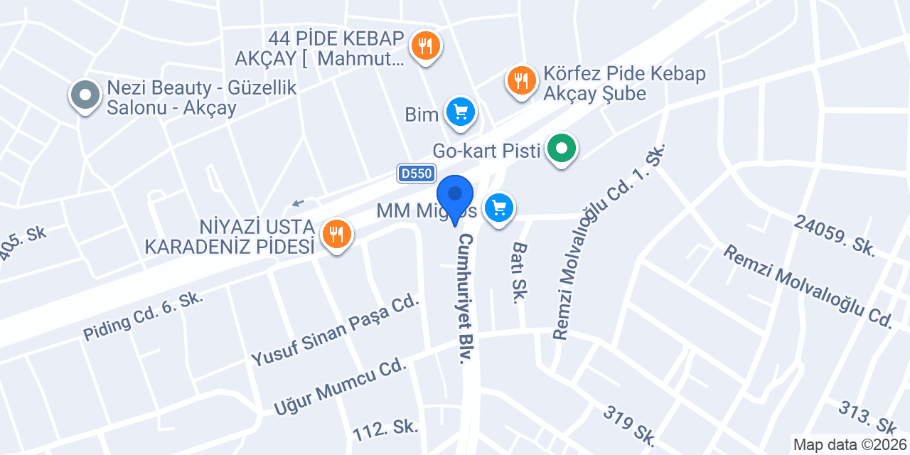 Özel Era Psikolojik Danışma Merkezi konumu