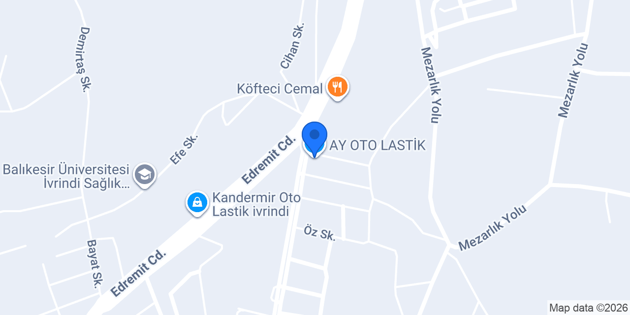 AY OTO LASTİK konumu