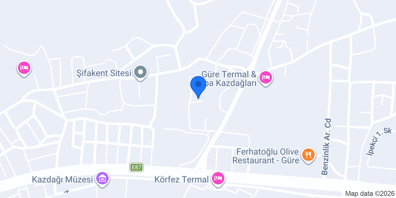 Afrodit Termal Tesisleri konumu
