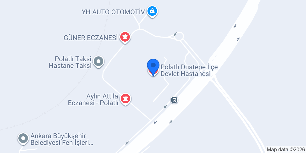 Polatlı Duatepe İlçe Devlet Hastanesi konumu