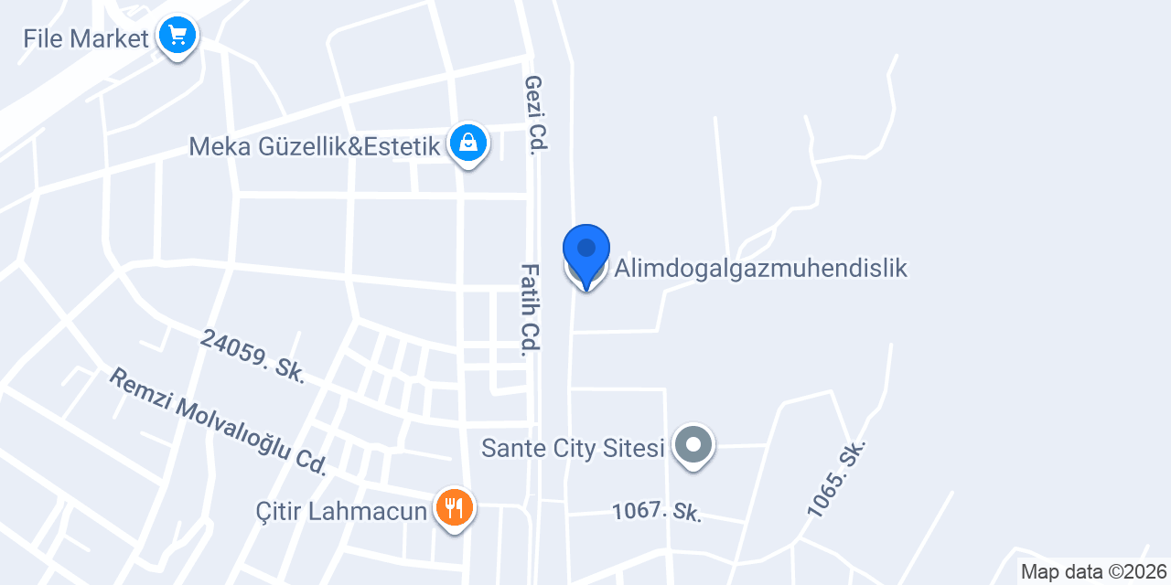 Alimdogalgazmuhendislik konumu