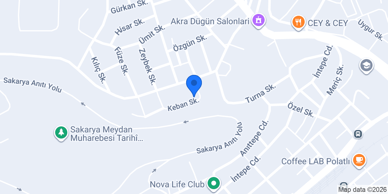 Okcan beton konumu
