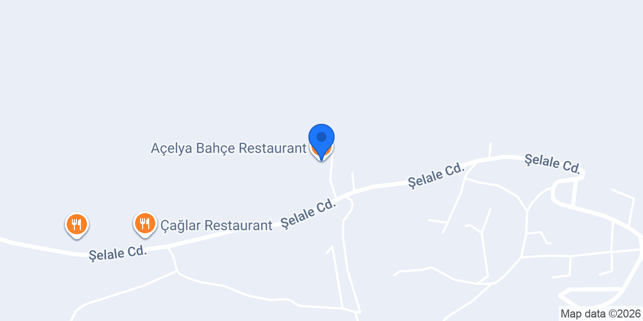 Açelya Bahçe Restaurant konumu