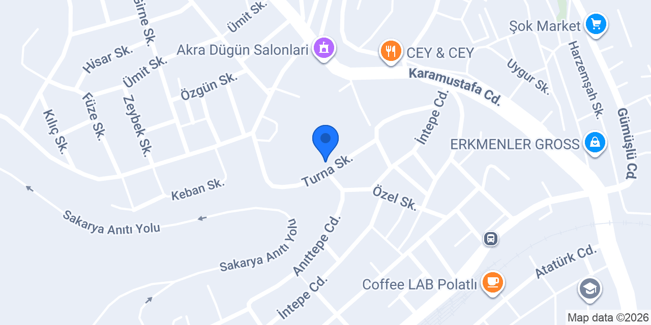 Özel Gülbahçe Anaokulu konumu