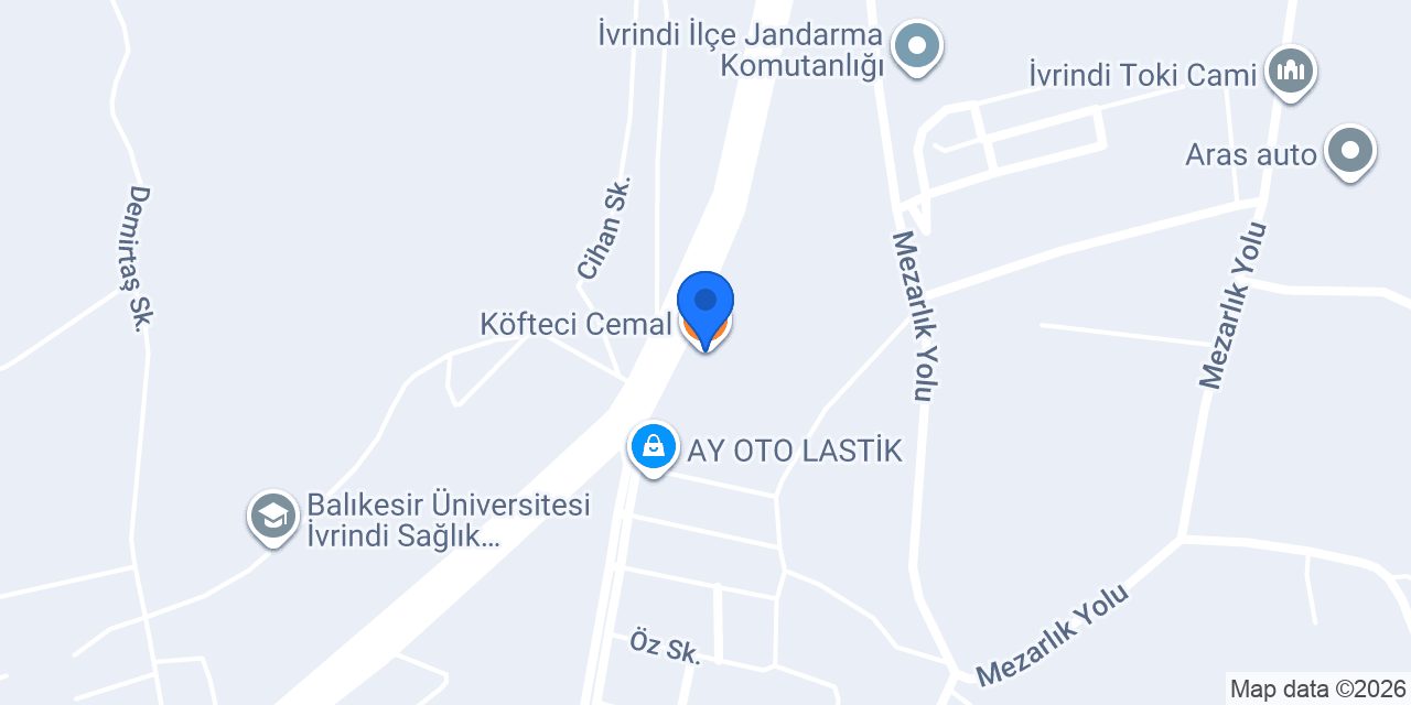 Köfteci Cemal konumu