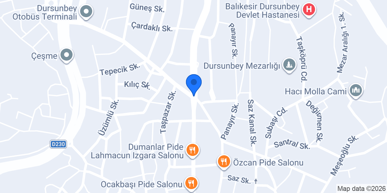 Meleşoğlu Otomotiv konumu