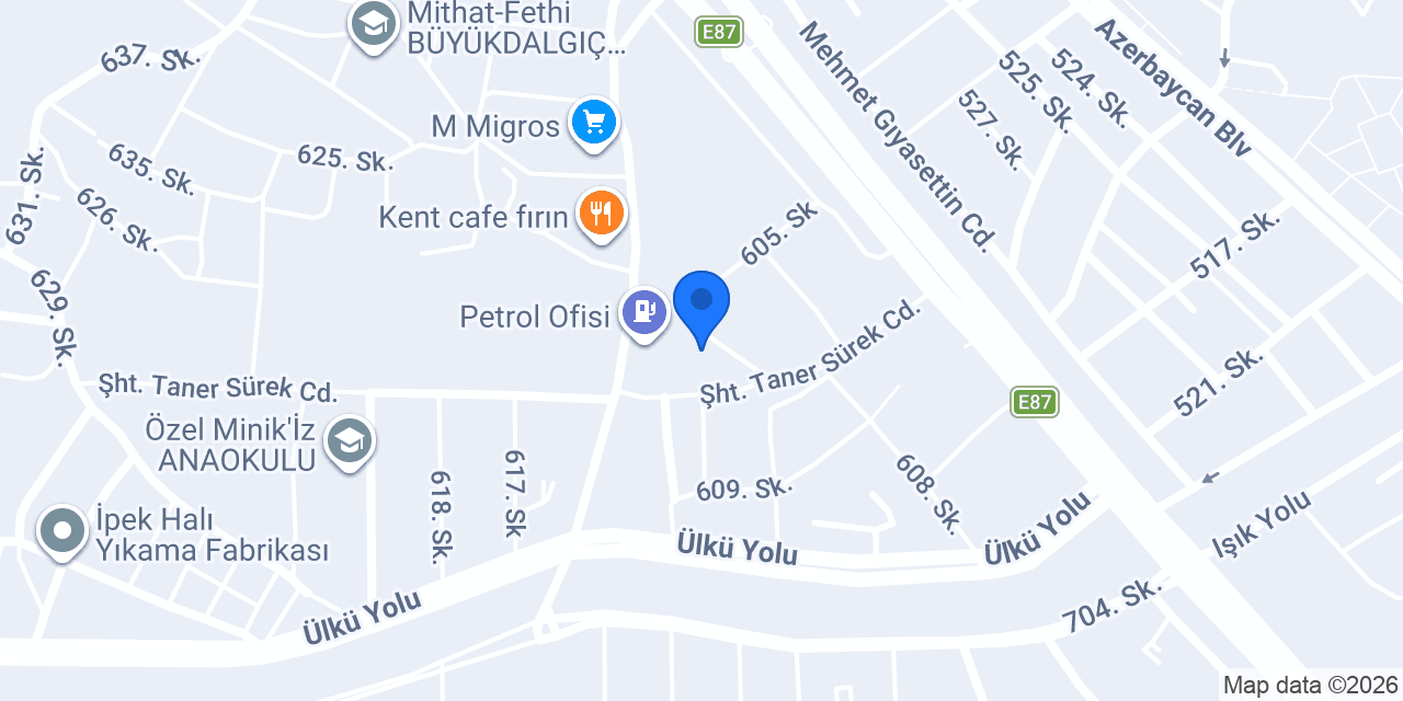 Afacan Anaokulu konumu