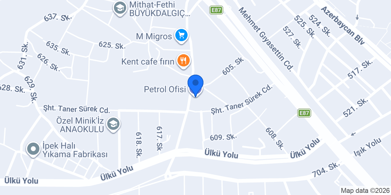 Petrol Ofisi konumu