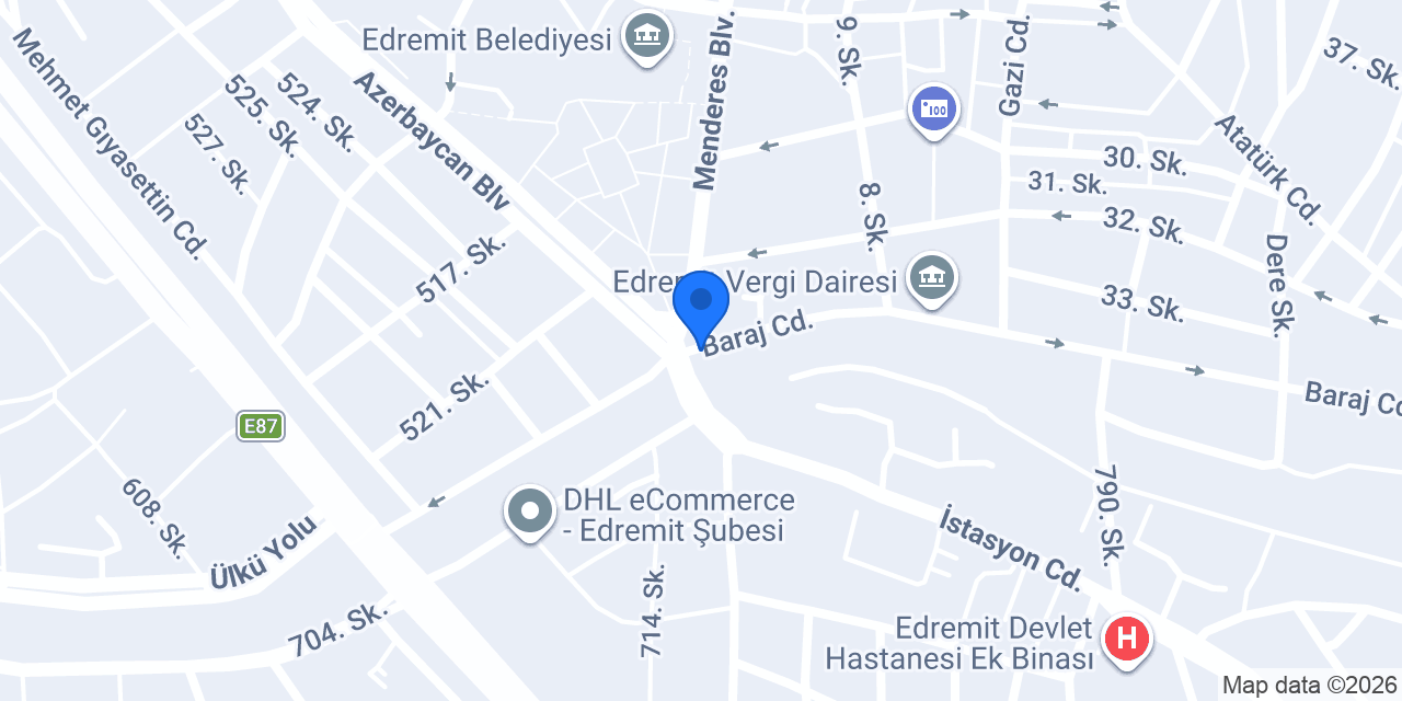 Huzur Eczanesi konumu