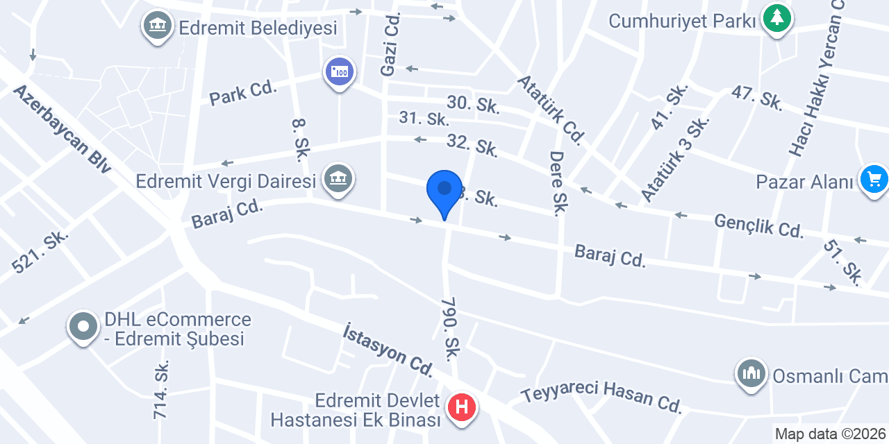 Edremit Klinik Psikolog Eren Erdinç konumu