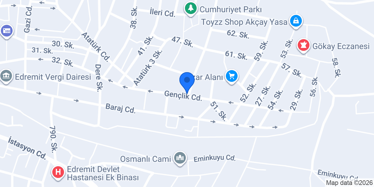 Vedna Sigorta Edremit Şubesi konumu