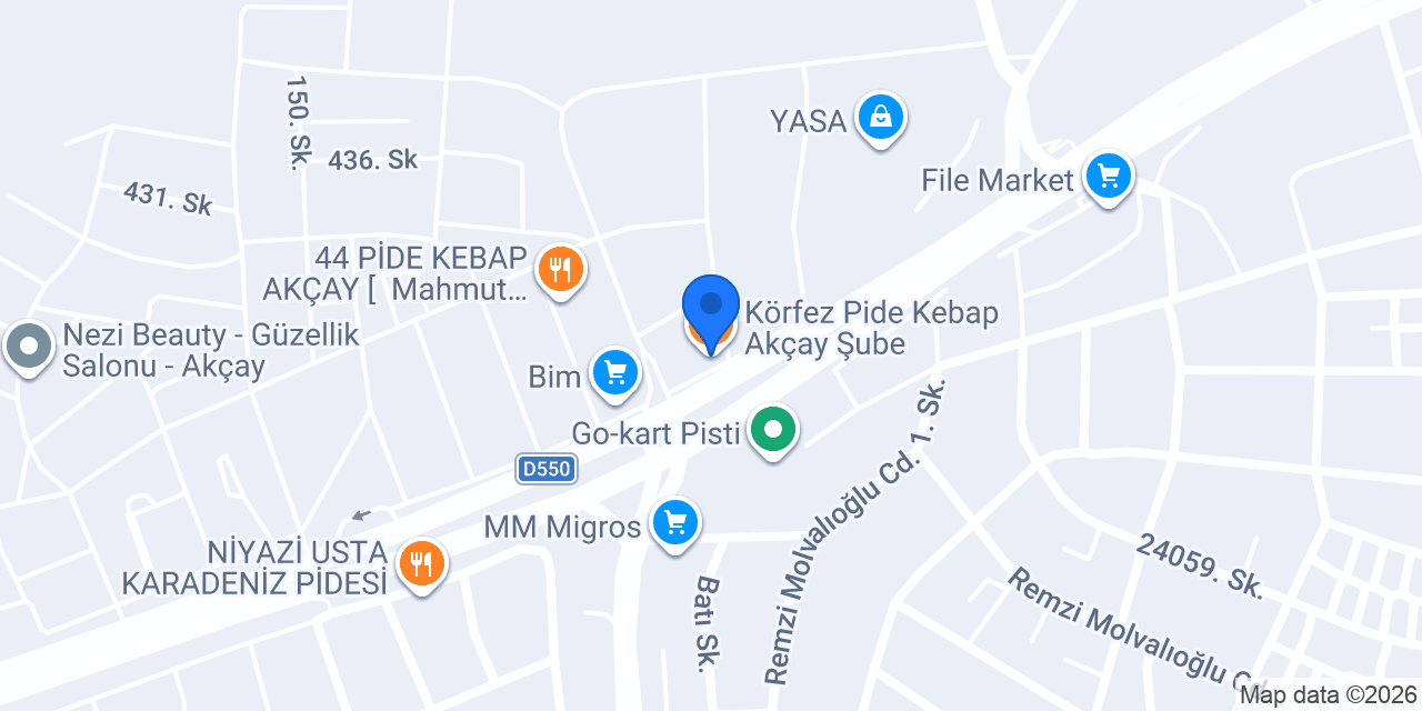 Körfez Pide Kebap Akçay Şube konumu