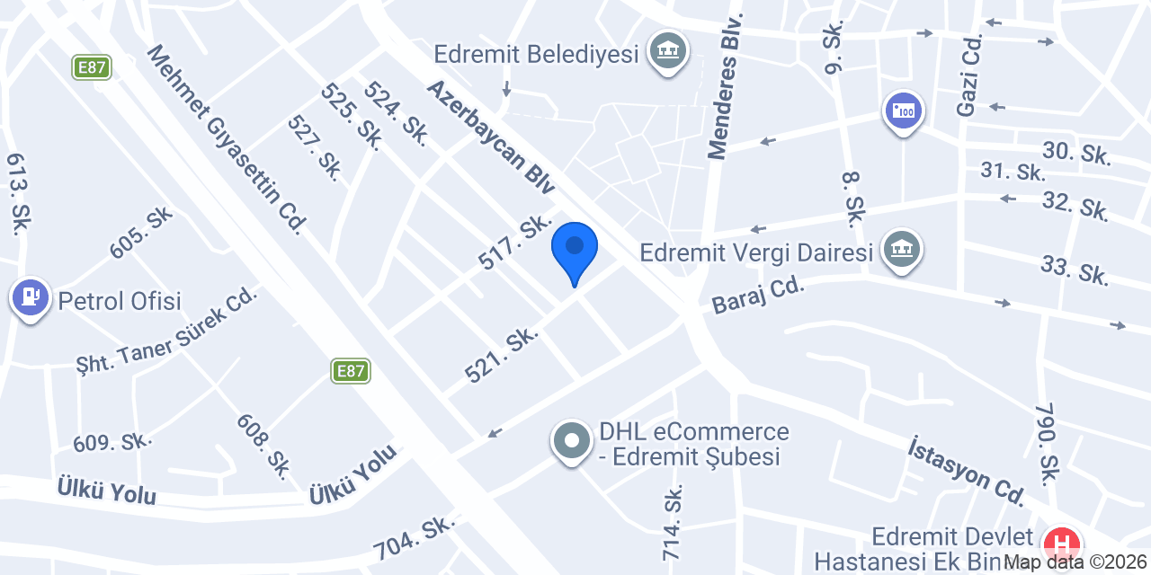 Çikolata Evim Edremit konumu