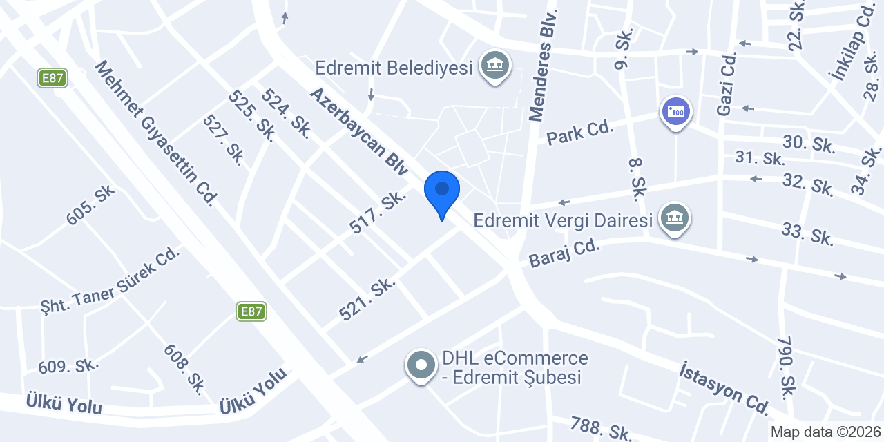Domino's Pizza Edremit konumu