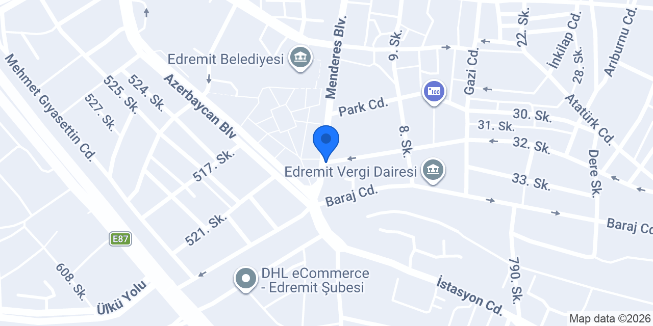 Edremit Turizm Taksi konumu