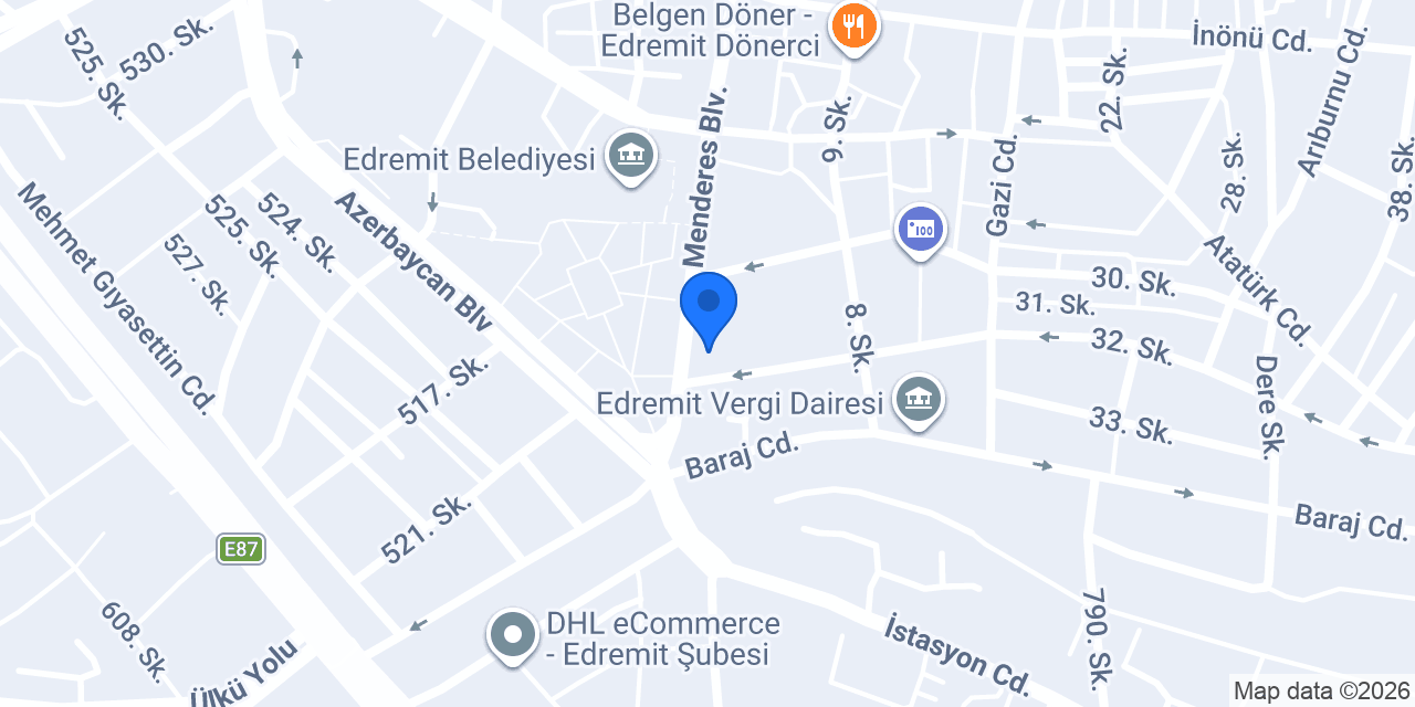 Beko Edremit konumu