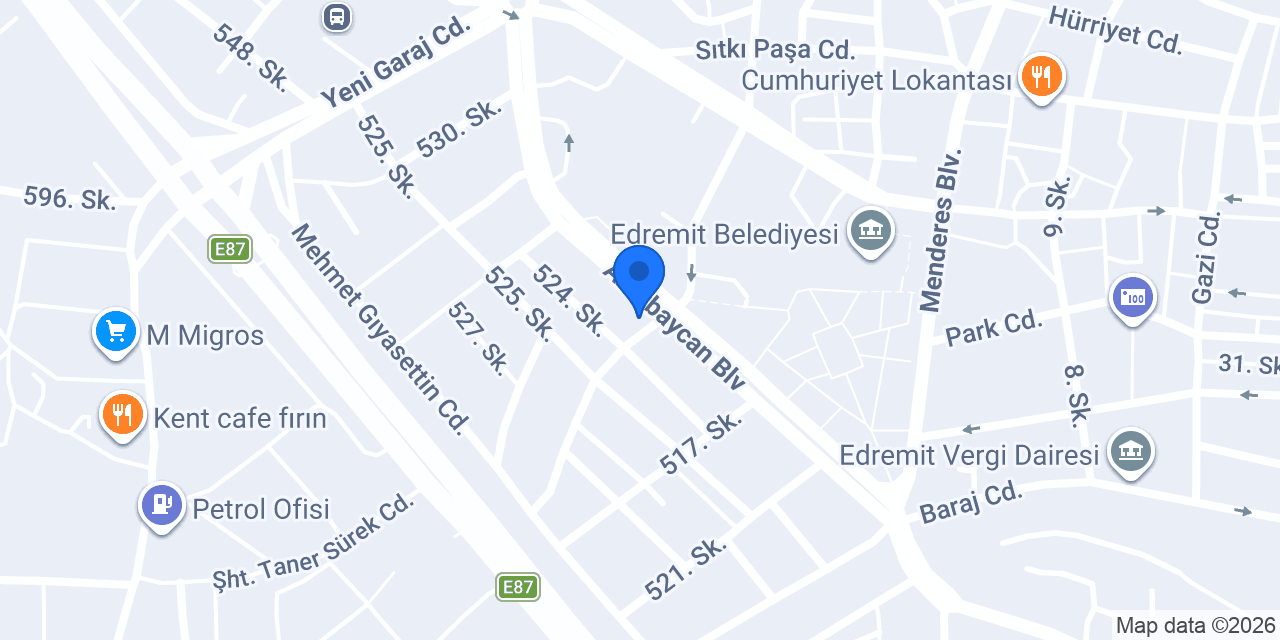 EDREMİT DÖRTEL UNLU MAMÜLLERİ konumu