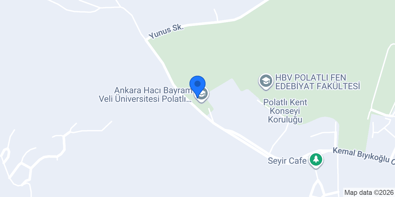 Hacı Bayram Veli Üniversitesi Polatlı İlahiyat Fakültesi konumu