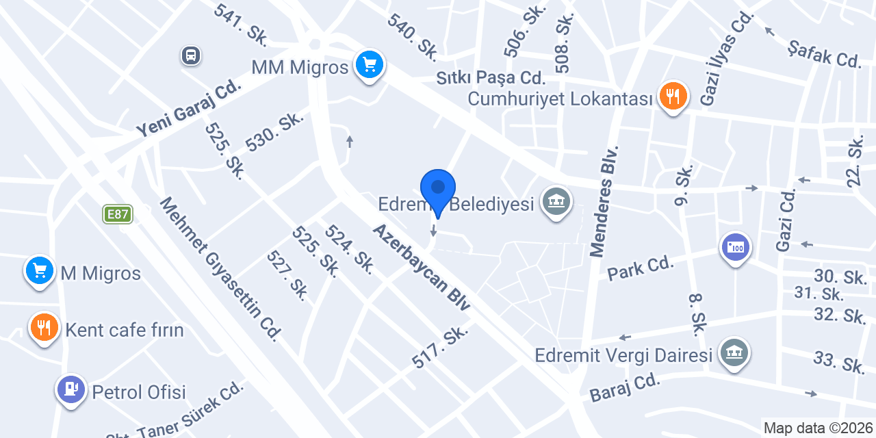 CEYLAN EMLAK EDREMİT ŞUBE konumu