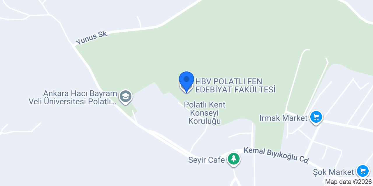 HBV POLATLI FEN EDEBİYAT FAKÜLTESİ konumu