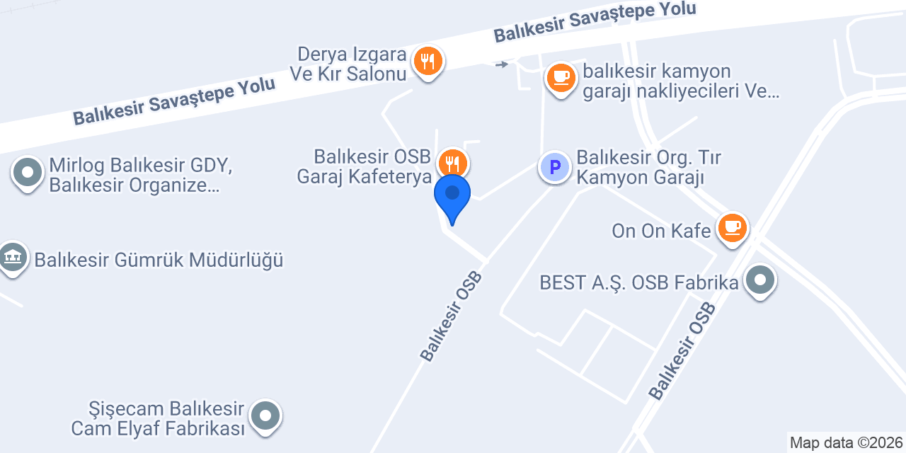 Balkeslojistik konumu
