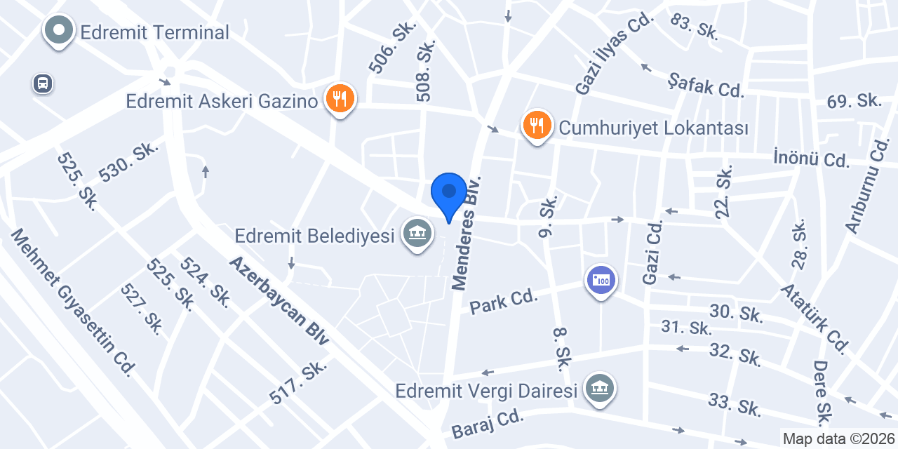 Bulvar Eczanesi konumu