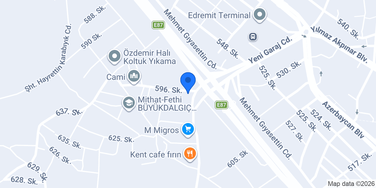 Edremit Peyzaj - Ruloçim konumu